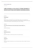 Portage Learning CHEM 103 chemistry EXAM A&plus; GRADE ASSURED COMPLETE SOLUTIONS AND VERIFIED ANSWERS