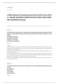 CCRN neonatal EXAM A&plus; GRADE ASSURED COMPLETE SOLUTIONS AND VERIFIED ANSWERS