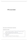 PPN 102 FINAL EXAM WITH VERIFIED ANSWERS