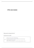 PPN 102 EXAM REVIEW WEEK 4-5 QUESTIONS AND ANSWERS 