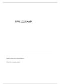 PPN 102 THE NURSING PROCESS- PART 1 QUESTIONS AND ANSWERS 