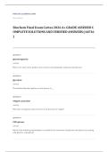 Portage Learning CHEM 103 chemistry EXAM A&plus; GRADE ASSURED COMPLETE SOLUTIONS AND VERIFIED ANSWERS