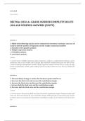 CPA EXAM A&plus; GRADE ASSURED COMPLETE SOLUTIONS AND VERIFIED ANSWERS