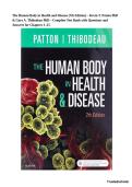The Human Body in Health and Disease &lpar;7th Edition&rpar; &ndash; Kevin T&period; Patton PhD & Gary A&period; Thibodeau PhD &ndash; Complete Test Bank with Questions and Answers for Chapters 1&ndash;25&period;