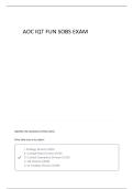 AOC IQT FUN SOBS EXAM NEWEST 2025&sol;2026 WITH COMPLETE QUESTIONS AND CORRECT ANSWERS 