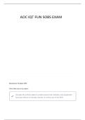 AOC IQT FUN SOBS EXAM NEWEST 2025&sol;2026 WITH COMPLETE QUESTIONS AND CORRECT ANSWERS &vert;ALREADY GRADED A&plus;&vert;&vert;