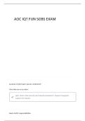 AOC IQT FUN SOBS EXAM NEWEST 2025&sol;2026 WITH COMPLETE QUESTIONS AND CORRECT ANSWERS &vert;ALREADY GRADED A&plus;&vert;&vert;BRAND NEW VERSION&excl;
