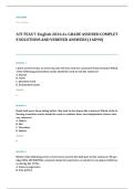 ATI TEAS 7 EXAM A&plus; GRADE ASSURED COMPLETE SOLUTIONS AND VERIFIED ANSWERS