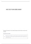AOC IQT SOBS WITH COMPLETE QUESTIONS AND CORRECT ANSWERS 