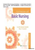 Textbook of Basic Nursing &lpar;11th Edition&rpar; &ndash; Caroline Bunker Rosdahl & Mary T Kowalski &ndash; ISBN 9781469894201 &ndash; Complete Test Bank and A&plus; Study Guide&period; &vert; Practice Questions & Answers &period;