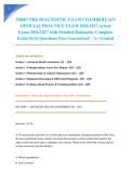NR607 PRE-DIAGNOSTIC EXAM CHAMBERLAIN OFFICIAL PRACTICE EXAM Actual Exam 2026&sol;2027 &vert; Complete Exam-Style Questions with Detailed Rationales &vert; 100&percnt; Verified Pass Guaranteed &ndash; A&plus; Graded&NewLine;