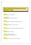 AEMA Certification Study Guide Questions and Answers 2026&sol;2027 A&plus; Grade Complete Exam Review and Practice Guide&vert;Quiz Bundles
