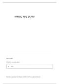 MMSC491 EXAM 1 QUESTIONS AND ANSWERS &lpar;GRADED A&plus;&rpar;