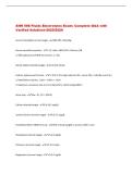 AHN 568 Fluids Electrolytes Exam&colon; Complete Q&A with Verified Solutions-2025&sol;2026
