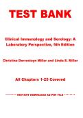 Test Bank - Clinical Immunology and Serology A Laboratory Perspective&comma; 5th Edition&lpar; Christine Dorresteyn Miller&rpar; &vert; Instant PDF Download