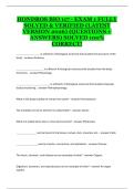HONDROS BIO 117 Exam 1 Study Guide with Practice Questions and Detailed Answer Explanations &vert; Updated Review Material