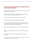 AP Computer Science Principles Exam&colon; Complete Q&A with Verified Solutions-2025&sol;2026