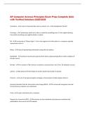 AP Computer Science Principles Exam&colon; Complete Q&A with Verified Solutions-2025&sol;2026&NewLine;