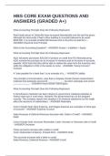 HBS CORE EXAM QUESTIONS AND ANSWERS &lpar;GRADED A&plus;&rpar;