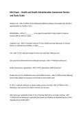 HHA Exam &ndash; Health and Health Administration Assessment Review and Study Guide