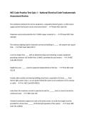 NEC Code Practice Test Quiz 1 &ndash; National Electrical Code Fundamentals Assessment Review