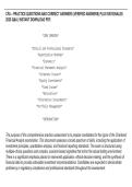 CFA &ndash; PRACTICE QUESTIONS AND CORRECT ANSWERS &lpar;VERIFIED ANSWERS&rpar; PLUS RATIONALES&NewLine;2026 Q&A &vert; INSTANT DOWNLOAD PDF&period;