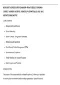 MICROSOFT AZURE SECURITY ENGINEER &ndash; PRACTICE QUESTIONS AND&NewLine;CORRECT ANSWERS &lpar;VERIFIED ANSWERS&rpar; PLUS RATIONALES 2026 Q&A &vert;&NewLine;INSTANT DOWNLOAD PDF&period;
