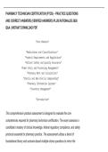 PHARMACY TECHNICIAN CERTIFICATION &lpar;PTCB&rpar; &ndash; PRACTICE QUESTIONS&NewLine;AND CORRECT ANSWERS &lpar;VERIFIED ANSWERS&rpar; PLUS RATIONALES 2026&NewLine;Q&A &vert; INSTANT DOWNLOAD PDF&period;