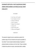 SCRUM MASTER CERTIFICATION &ndash; PRACTICE QUESTIONS AND CORRECT&NewLine;ANSWERS &lpar;VERIFIED ANSWERS&rpar; PLUS RATIONALES 2026 Q&A &vert; INSTANT&NewLine;DOWNLOAD PDF&period;