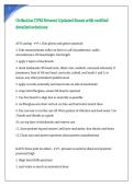 Orthotics CPM Newest Updated Exam with verified detailed solutions