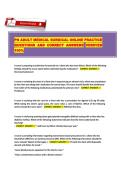 PN Adult Medical Surgical Online Practice &ndash; ATI&sol;NCSBN Review &lpar;Q&A&rpar;&NewLine;&NewLine;
