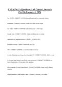 CVSA Part A & B Exams Questions with 100&percnt; Correct Answers &vert; Latest Version &lpar;2026&rpar; Expert Verified