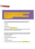 Pharmacology HESI V2 &ndash; Safe Medication Administration & Psychotropic Agents &lpar;Latest Update&rpar;&NewLine;&NewLine;