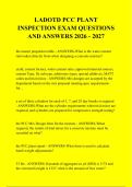 LADOTD PCC PLANT &NewLine;INSPECTION EXAM QUESTIONS &NewLine;AND ANSWERS 2026 - 2027