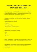 COBA EXAM QUESTIONS AND &NewLine;ANSWERS 2026 - 2027