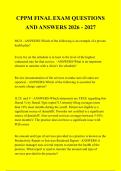 CPPM FINAL EXAM QUESTIONS &NewLine;AND ANSWERS 2026 - 2027 