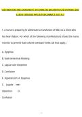 VATI MED-SURG PRE-ASSESSMENT  &vert;40 COMPLETE QUESTIONS AND ANSWERS &vert; 2026 LATEST UPDATED&vert; 100&percnt; RATED CORRECT &vert; GET A&plus;&excl;&excl;