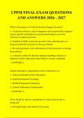 CPPM FINAL EXAM QUESTIONS &NewLine;AND ANSWERS 2026 - 2027