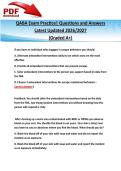QABA Exam Practice&vert; Questions and Answers&NewLine;Latest Updated 2026&sol;2027&NewLine;&lpar;Graded A&plus;&rpar;