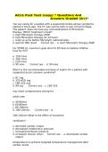 ACLS Post-Test Practice Questions and Detailed Answer Review