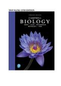 Test Bank for Campbell Biology 12th Edition