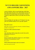 NCCCO RIGGER 2 QUESTIONS &NewLine;AND ANSWERS 2026 &ndash; 2027