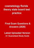 Florida Cosmetology Theory State Board Practice Test &ndash; Complete Exam Prep Guide 2026