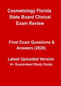Florida Cosmetology State Board Clinical Exam Review &ndash; Practical Skills Prep Guide 2026