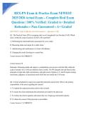 REX-PN Exam & Practice Exam NEWEST 2025&sol;2026 Actual Exam &ndash; Complete Real Exam Questions &vert; 100&percnt; Verified &vert; Graded A&plus; Detailed Rationales &ndash; Pass Guaranteed &ndash; A&plus; Graded&NewLine;&NewLine;