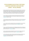 ATI Pharmacology 2023 Retake Exam &lpar;Level 1&comma; 2&comma; 3&rpar; Questions and Revised Answers&comma; &lpar;Complete and Verified&rpar;