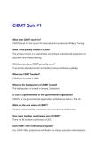 CIEMT Quiz &num;1 Questions With 100&percnt; Correct Answers&period;