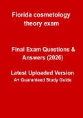 Florida Cosmetology Theory Exam &ndash; Practice Questions & Complete Study Guide 2026