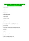 NUR 164 exam 1 foundations cram- Questions and&NewLine;Correct Answers Guaranteed A&plus;