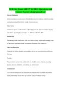 NUR 164 Exam STUDY GUIDE- Questions and&NewLine;Correct Answers Guaranteed A&plus;